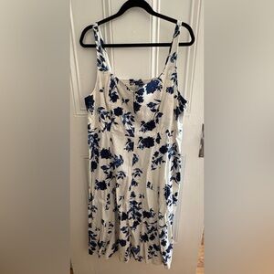 Old Navy Blue Floral Midi Dress